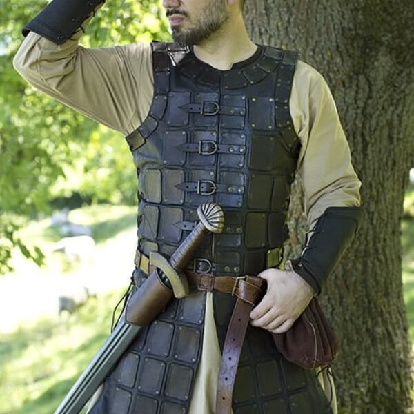 Leather Brigandine - Black