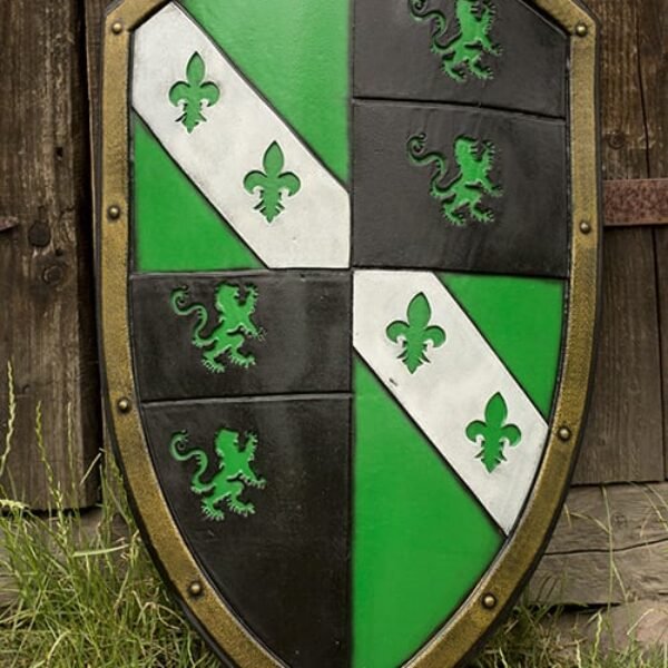 Lion Shield - Green - 80x50 cm