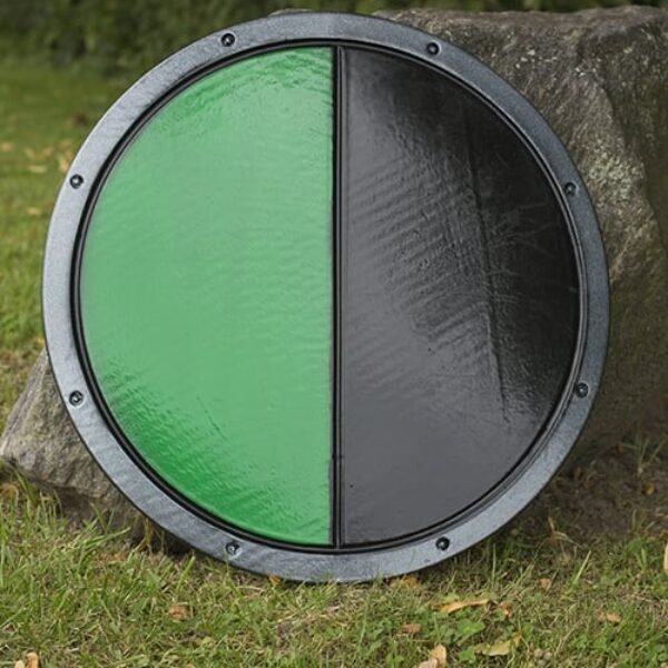 RFB Round Shield - Black/Green - ø50 cm