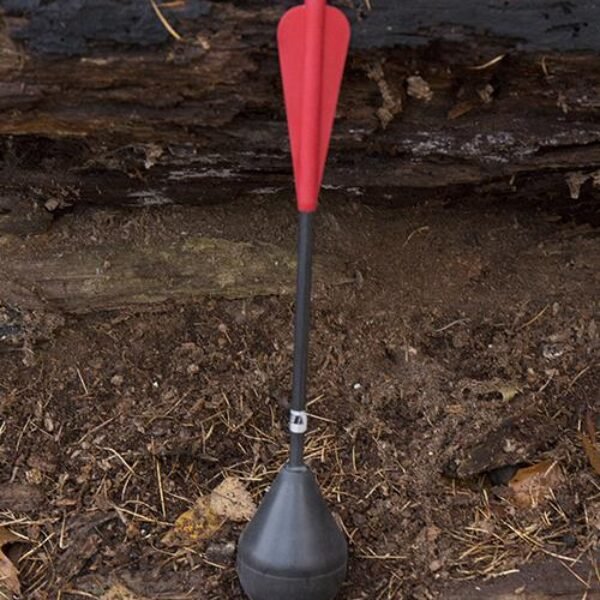 Round Head - 10"- Black/Red