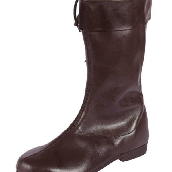 Side Laced High Boots, dark brown