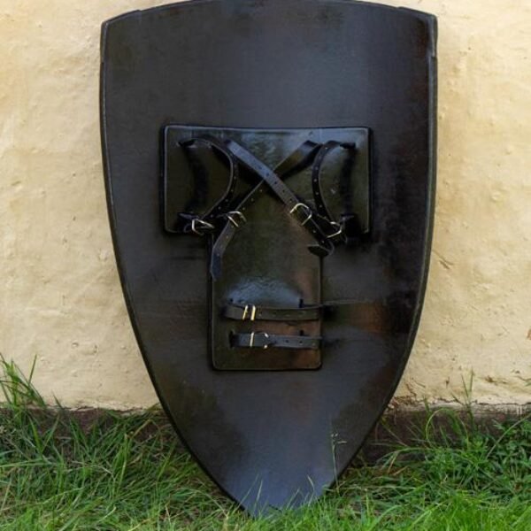 Templar Shield - White/Black - 90x60 cm