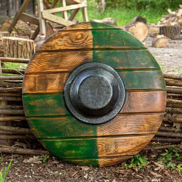 Drang Shield - Green/Wood - 50 cm