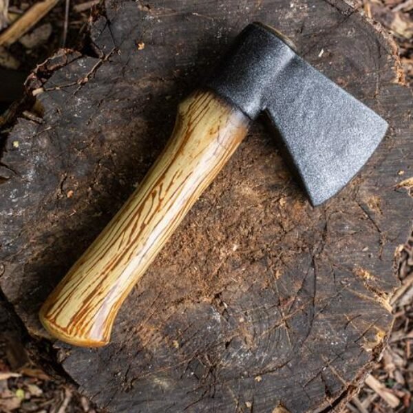 Woodsman Throwing Axe