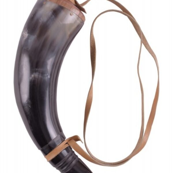 Powder Horn with leather straps